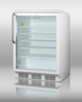 Summit Refrigeration SCR600LTB Beverage Merchandiser, Lock, Handle, White, 5.5-cu ft