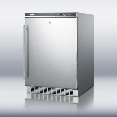 Summit Refrigeration SPR625OSCSS Outdoor Refrigerator w/ Digital Thermostat & Lock, 5.5-cu ft