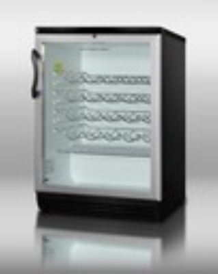 Summit Refrigeration SWC6GBL Undercounter Wine Cellar w/ Glass Door & Lock, 52-Bottles, Black