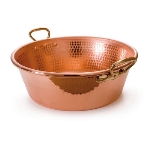 Mauviel 2193.36 14.17-in M'passion Copper Jam Pan, Bronze Handle