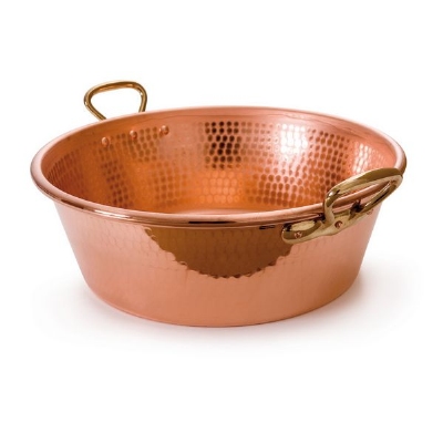 Mauviel 2193.36 14.17-in M'passion Copper Jam Pan, Bronze Handle