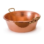 Mauviel 2193.40 15.75-in M'passion Copper Jam Pan, Bronze Handle