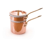 Mauviel 2703.12 4.72-in M'tradition Bain Marie, Long Bronze Handle