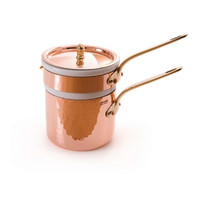 Mauviel 2703.12 4.72-in M'tradition Bain Marie, Long Bronze Handle