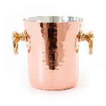 Mauviel 2706.02 M'30 Hammered Ice Bucket w/ Bronze Handles