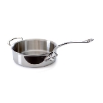 Mauviel 5211.24 9.45-in M'cook Saute Pan, With Lid, Cast Stainless Steel Handle