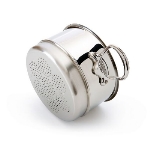 Mauviel 5221.24 9.45-in M'cook Steamer Insert, Cast Stainless Steel Handles