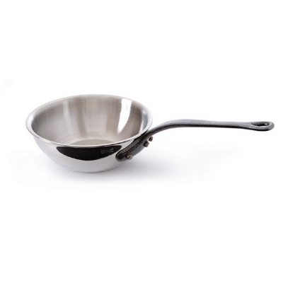 Mauviel 5612.16 6.3-in M'cook Curved Splayed Saute Pan, Cast Iron Handle