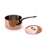 Mauviel 6501.13 4.72-in M'heritage Saucepan, With Lid, Cast Iron Handle