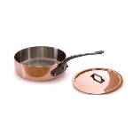 Mauviel 6502.29 11.02-in M'heritage Saute Pan, With Lid, Cast Iron Handle