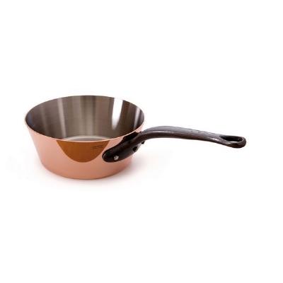 Mauviel 6503.16 6.3-in M'heritage Splayed Saute Pan, Cast Iron Handle
