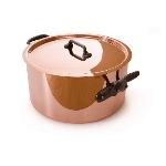 Mauviel 6505.03 11.02-in M'heritage Stew Pot, With Lid, Cast Iron Handles