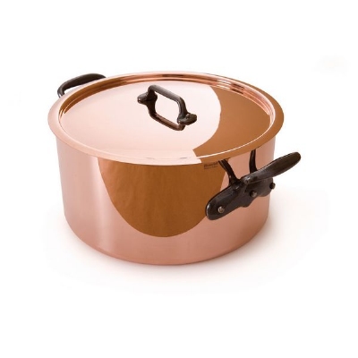 Mauviel 6505.03 11.02-in M'heritage Stew Pot, With Lid, Cast Iron Handles