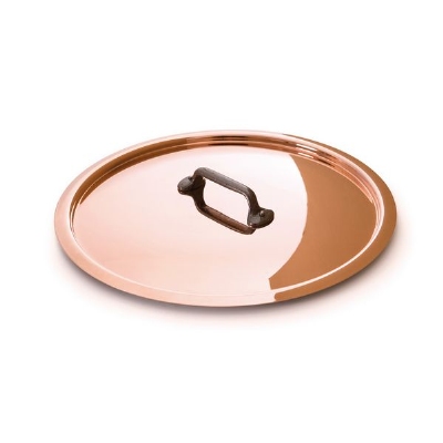 Mauviel 6508.28 11-in Copper & Stainless Lid w/ Cast Iron Handle