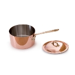 Mauviel 6520.19 7.09-in M'heritage Saucepan, With Lid, Bronze Handle