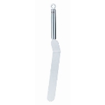 Rosle 12558 15-in Stainless Steel Solid Angled Palette, Round Handle