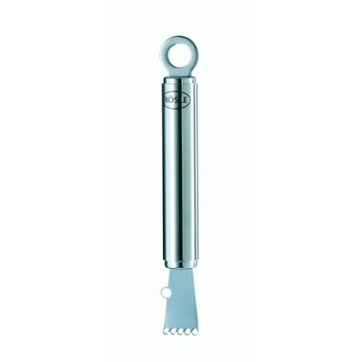 Rosle 12714 Stainless Steel Zester With Canelle, Round Handle