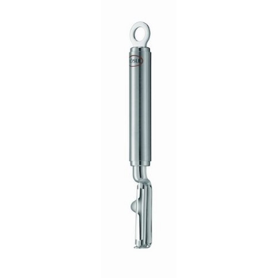 Rosle 12729 Stainless Steel Extra Fine Swivel Peeler, Round Handle
