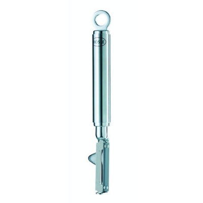Rosle 12732 Stainless Steel Right-Handed Swivel Peeler, Round Handle