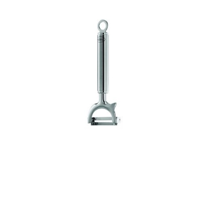 Rosle 12735 Stainless Steel Crosswise Swivel Peeler, Round Handle