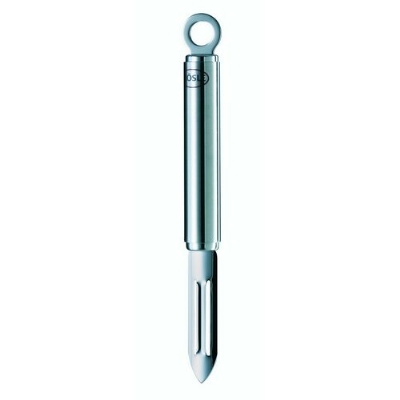 Rosle 12736 Stainless Steel Right or Left-Handed Swivel Peeler, Round Handle