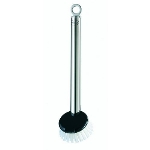 Rosle 12800 Washing-Up Brush, Round Handle, Stainless Steel