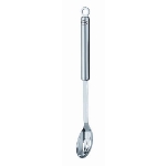 Rosle 12935 Slanted Olive Spoon, Round Handle, Stainless Steel