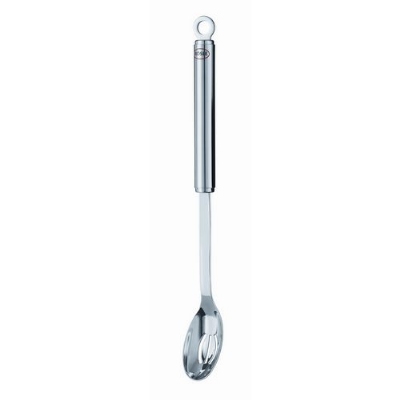 Rosle 12935 Slanted Olive Spoon, Round Handle, Stainless Steel