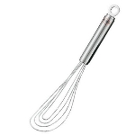 Rosle 95651 8.7-in Flat Whisk, Round Handle, Stainless Steel