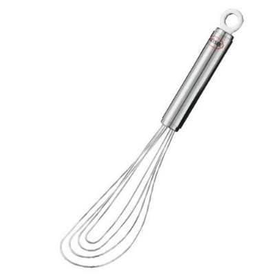 Rosle 95652 10.6-in Flat Whisk, Round Handle, Stainless Steel