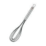 Rosle 95656 10.6-in Silicone Flat Whisk, Round Handle, Stainless Steel