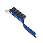 American Metalcraft 1147 11-1/2 in Wire Brush/Scraper, 4-3/4 in Long, Plastic Handle