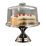 American Metalcraft 19SET Cake Stand And Cover, 13-1/2 in Dia. x 7-1/2 in H