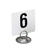 Table Numbers Set, 1-100, 2 in Square, White Card, Black Numbers