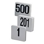American Metalcraft 2200-CARDS Table Numbers Set, 151-200, 2 in Square, White Card, Black Numbers