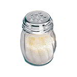 American Metalcraft 3306 Cheese Shaker, 6 oz., Swirl Glass With Stainless Steel Top