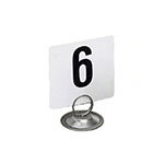American Metalcraft 4100-CARDS Table Numbers Set, 1-100, 4 in Square, White Card, Black Numbers