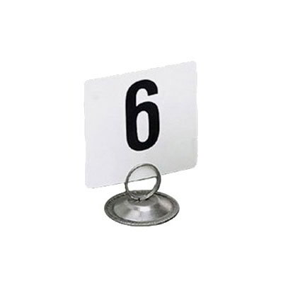 American Metalcraft 4100-CARDS Table Numbers Set, 1-100, 4 in Square, White Card, Black Numbers
