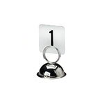 American Metalcraft 425 Table Numbers Set, 1-25, 4 in Square, White Card, Black Numbers