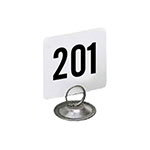 American Metalcraft 4250 Table Numbers Set, 201-250, 4 in Square, White Card, Black Numbers