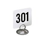 American Metalcraft 4350 Table Numbers Set, 301-350, 4 in Square, White Card, Black Numbers