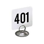 American Metalcraft 4450-CARDS Table Numbers Set, 401-450, 4 in Square, White Card, Black Numbers