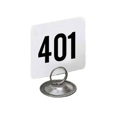 American Metalcraft 4450-CARDS Table Numbers Set, 401-450, 4 in Square, White Card, Black Numbers