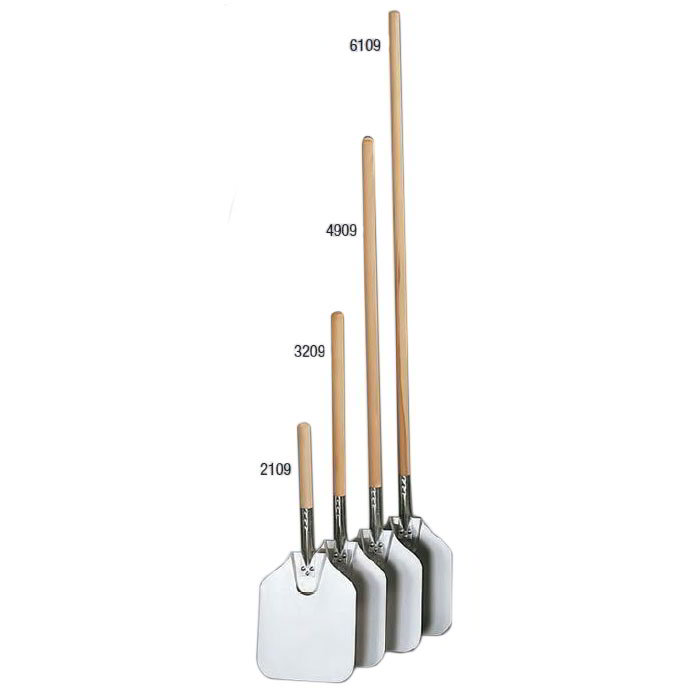 American Metalcraft 6109 61 in Aluminum Pizza Peel, 9 in x 11 in, Wood Handle