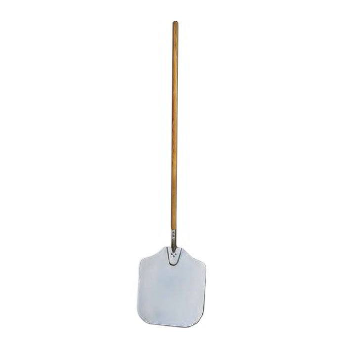 American Metalcraft 6614 66 in Aluminum Pizza Peel, 14 in x 16 in, Wood Handle