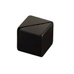 American Metalcraft ACB118 1-1/8 in Square Card Holder, Black