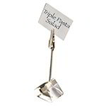 American Metalcraft ACH2 Alligator Clip Card Holder, 4-1/4 in H, Triangle Acrylic