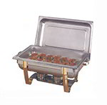 American Metalcraft ALLEGRT10 Rectangular Full Size Chafer w/ 9-qt Capacity, Gold/Stainless