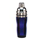 American Metalcraft BSJ16 3-Piece Cocktail Shaker w/ 16-oz Capacity, Blue/Stainless