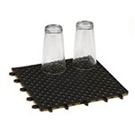 American Metalcraft BT12X12 Bar Tile w/ Textured Surface, 12x12-in, Vinyl/Black